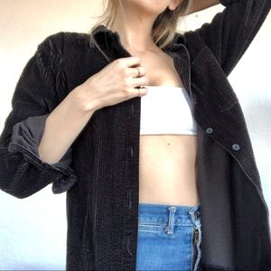 LL Bean Oversized Corduroy Button Down Shirt